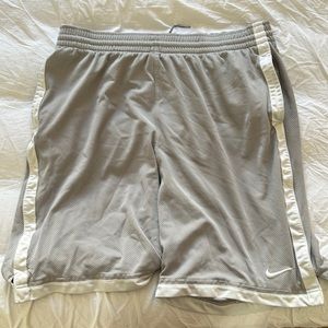 Grey Nike basketball shorts
